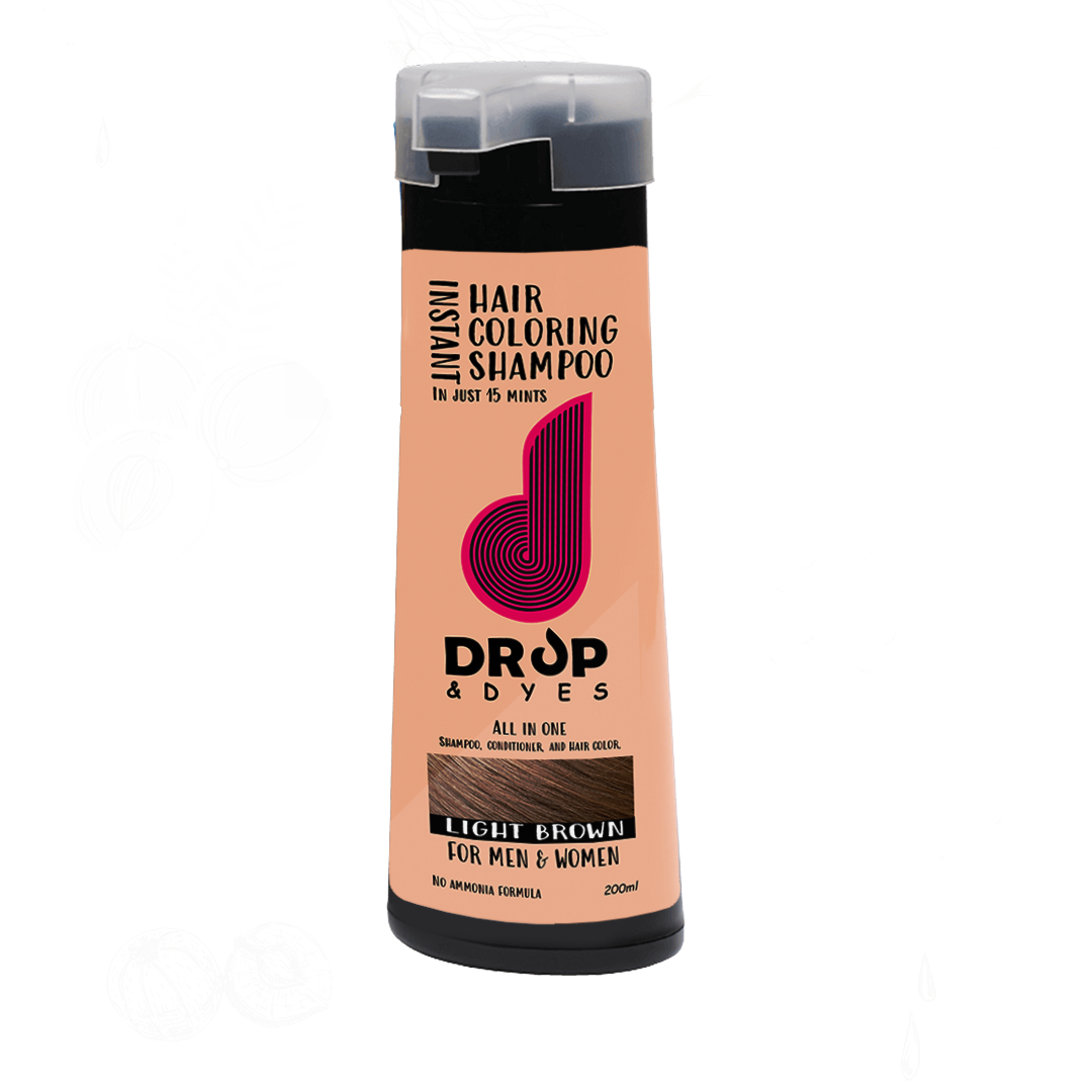 Drop and Dyes 5 In 1 Hair Coloring Shampoo - 200ml